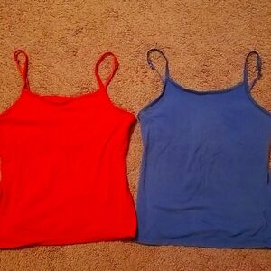 SO Camis, 2 for $8, Girl's XL, Blue, Red